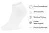 6 Paar Viskose Bambus Sneaker Socken ohne Gummibund Produktbild-Vorschau 4