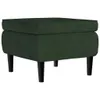 The Living Store Ohrensessel mit Hocker Dunkelgrün Samt Produktbild-Vorschau 9