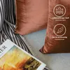 Lionmood Premium Samt Kissenbezug Braun 40x40cm -1er- Produktbild-Vorschau 4