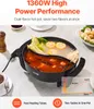 VEVOR elektrischer Hot Pot 1360 W 5 L Shabu-Shabu-Topf mit Produktbild-Vorschau 2