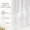 Rideau à panneaux vintage à fleurs en dentelle avec Voir les images du produit 8