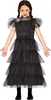 WEDNESDAY Gothic Girl Kostüm 10-12 Jahre Produktbild-Vorschau 1