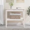 vidaXL Stolik konsola biały 80x40x75 cm lite drewno sosnowe Podgląd zdjęcia produktu 2