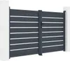Doppelflügeltor aus Aluminium 3m VOGEL H.160cm grau Produktbild-Vorschau 4