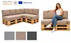 Palettenkissen Set 10-teilig 120x80 cm Cord | Premium Produktbild-Vorschau 4