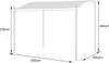 Pergola murale 3 × 2,5m NICE taupe Voir les images du produit 4