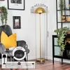Bagnoli Stehlampe aus Metall in Goldfarben mit Fußschalter Produktbild-Vorschau 4