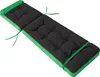 A black and green lounge chair cushion on a white background. Náhled obrázku produktu