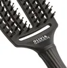 A close-up shot of a black hairbrush. Podgląd zdjęcia produktu