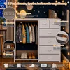 Kinderkleiderschrank Kindergarderobe mit 6 Schubladen Produktbild-Vorschau 3