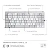 A diagram showing the features of a Logitech MX Mechanical Mini keyboard for Mac. Anteprima dell’immagine prodotto