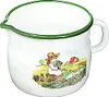 Karl Krüger Milchtopf GÄNSEKIND 14 cm Emaille weiß mit Produktbild-Vorschau 1
