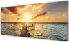 Acrylglasbilder 125x50 Wandbild Druck Sonne Brücke Meer Produktbild-Vorschau 1
