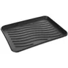 A black shoe tray with wavy ridges is shown from a slightly elevated side angle against a white background. Náhled obrázku produktu