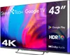 A Smart-Tech 43-inch 4K Ultra HD Google TV with HDR10 and Dolby Audio. Náhľad obrázku produktu