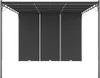 Gartenpavillon mit Seitenvorhang 4x3x2,25 m Anthrazit Produktbild-Vorschau 2