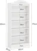 Tribesigns 180 cm gewölbtes Bücherregal, modernes Produktbild-Vorschau 7