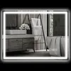 LED zrcadlo do koupelny HOMCOM, protizamlžovací vložka, 3 Náhled obrázku produktu 1
