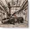 Wanduhr - Quadrat - Glasuhr - Formel 1 Rennen Retro - Produktbild-Vorschau 1