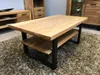 Couchtisch Wildeiche teilmassiv geölt 115x65cm Produktbild-Vorschau 2