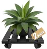 NAIZY 2 stuks WPC plantenrollers, 30x30 cm, vierkant, Productafbeelding-voorbeeld 1