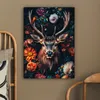 Obrazy na plátne 60x80 cm - Zvieratá, kvety - Jeleň - Náhľad obrázku produktu 5