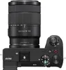 Top-down view of a black Sony Alpha 6700 digital camera with a lens attached. Náhled obrázku produktu