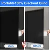 A split image comparing two blackout blinds, one labeled 'Ours' and the other 'Others'. Produktbild-Vorschau