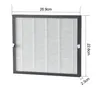 A product shot of an air filter with dimensions indicated. Anteprima dell’immagine prodotto
