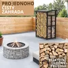 Stojan na drevo vonku Strecha 91×56×117 cm Nastaviteľné Náhľad obrázku produktu 5