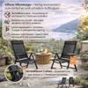 BigDean 2er Set Gartenstuhl Hochlehner klappbar bis 120kg Produktbild-Vorschau 2