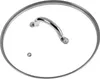 A close-up view of a pot lid with a silver handle. Produktbild-Vorschau