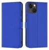 A blue book-style phone case for an iPhone 13 is shown from the front and side. Podgląd zdjęcia produktu