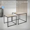 ML-Design Sada 2 stolků, 40x40x40/50x50x45 cm, vzhled Náhled obrázku produktu 2