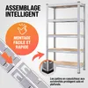 MONZANA® 2x Étagères charge lourde 5 niveaux 170x75x30cm Voir les images du produit 4