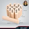 WELLGRO Zahlen-Wurfspiel – Kegelspiel Outdoor Spiel für Produktbild-Vorschau 2