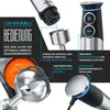 A marketing image showcasing the features of an Arendo immersion blender set, with close-ups and descriptive text. Anteprima dell’immagine prodotto