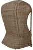 Rear view of a wicker chair. Podgląd zdjęcia produktu