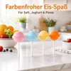 Silikon Eisformen 4er Set Eis am Stiel Formen DIY Eis Produktbild-Vorschau 5