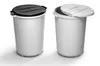 DURABLE Abfallbehälter DURABIN® 40L rund, 1800519050 grau Produktbild-Vorschau 4