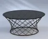 Couchtisch Noa in Schwarz - Glas, Metall | Ø 80 cm | Höhe Produktbild-Vorschau 4