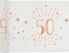 50. Geburtstag roségold Tischläufer 5 m x 30 cm Zahl 50 Produktbild-Vorschau 1