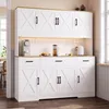 Armoire haute Flieks avec rangement multi-étagères, 2 Voir les images du produit 1