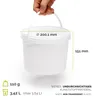 Seaux Garronda avec couvercle, 3 litres, 5 pièces, pour le Voir les images du produit 3