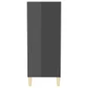vidaXL Sideboard Hochglanz-Grau 57x35x90 cm Holzwerkstoff Produktbild-Vorschau 5