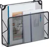 Relaxdays Zeitschriftenhalter Wand, Zeitungsablage hängend, Produktbild-Vorschau 1