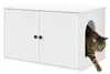 vidaXL Domeček pro kočky Bílý 85 x 55 x 50,5 cm Materiál na Náhled obrázku produktu 2