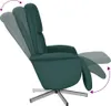 A dark green recliner chair shown from the side with its backrest and footrest in adjustable positions. Náhľad obrázku produktu