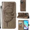 Redmi 10 Hülle, Schmetterling Prägung Flip Leder Produktbild-Vorschau 1