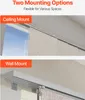 Two mounting options for panel blinds: ceiling mount and wall mount. Voir les images du produit